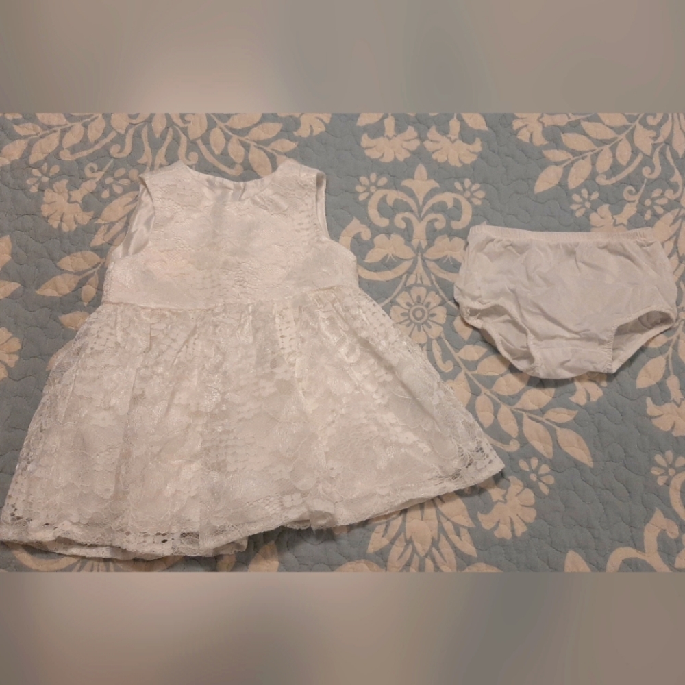 The Children's Place 6-9 month white lace baby dress